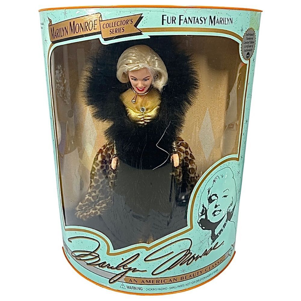 Marilyn Monroe Fur Fantasy Collector Doll 1993 DSI Rare In Original Box